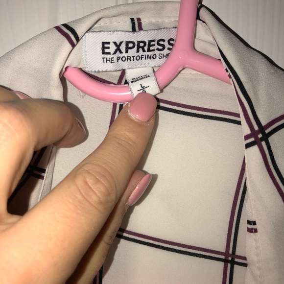 Express Button Down Blouse - Picture 3 of 3